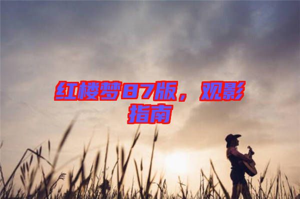 紅樓夢87版，觀影指南