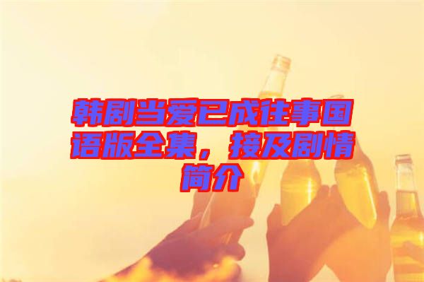 韓劇當(dāng)愛已成往事國語版全集，接及劇情簡介