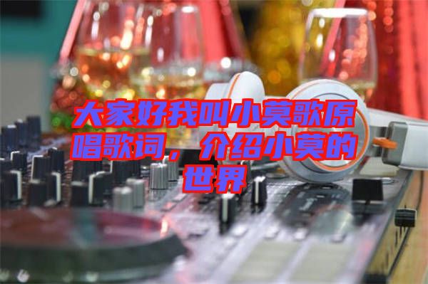 大家好我叫小莫歌原唱歌詞，介紹小莫的世界