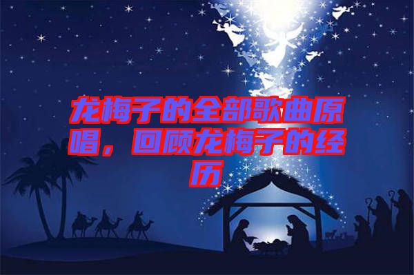 龍梅子的全部歌曲原唱，回顧龍梅子的經(jīng)歷