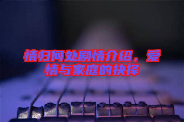 情歸何處劇情介紹，愛情與家庭的抉擇