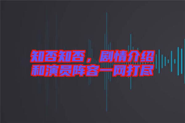 知否知否，劇情介紹和演員陣容一網(wǎng)打盡