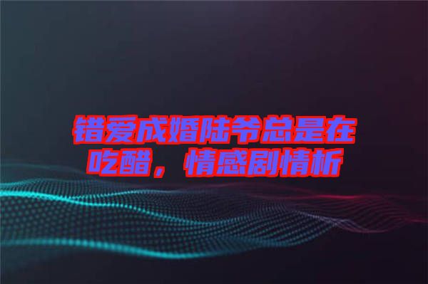 錯愛成婚陸爺總是在吃醋，情感劇情析