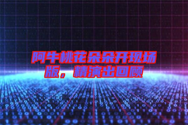阿牛桃花朵朵開(kāi)現(xiàn)場(chǎng)版，精演出回顧