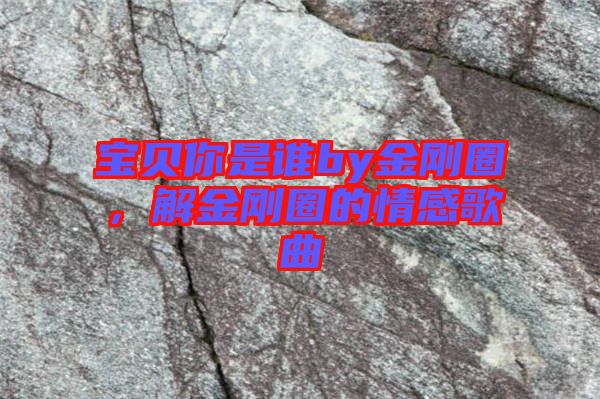 寶貝你是誰(shuí)by金剛?cè)?，解金剛?cè)Φ那楦懈枨? width=