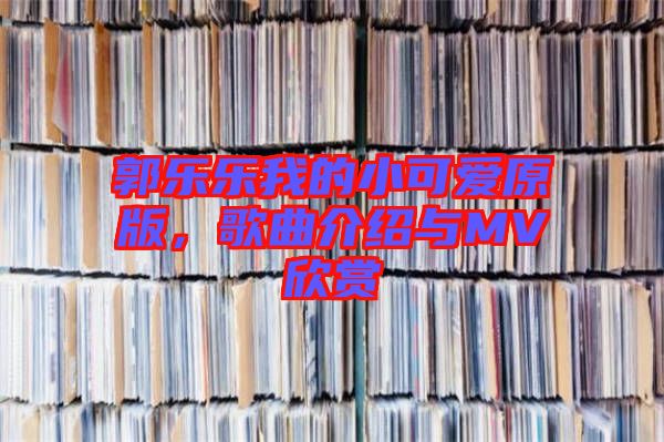 郭樂(lè)樂(lè)我的小可愛(ài)原版，歌曲介紹與MV欣賞
