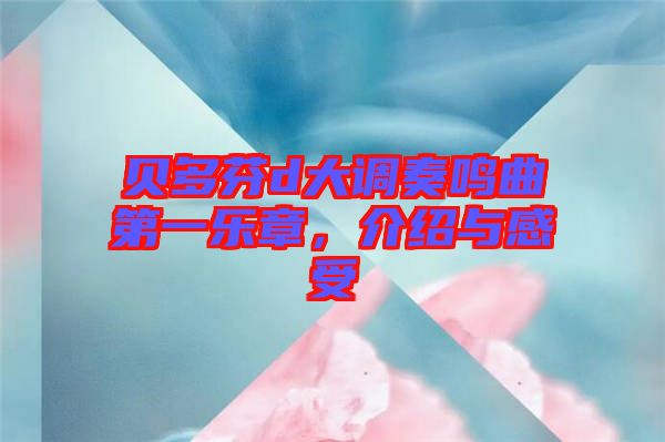 貝多芬d大調(diào)奏鳴曲第一樂章，介紹與感受