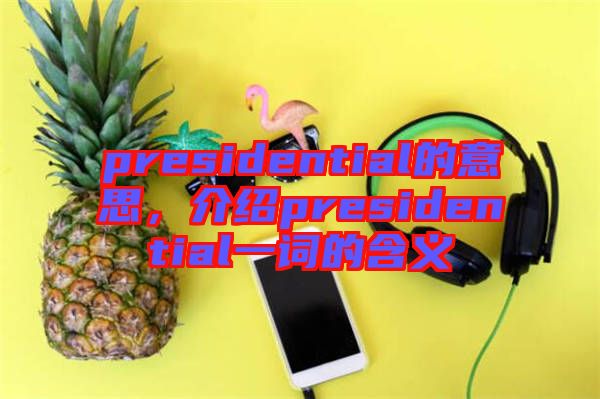 presidential的意思，介紹presidential一詞的含義