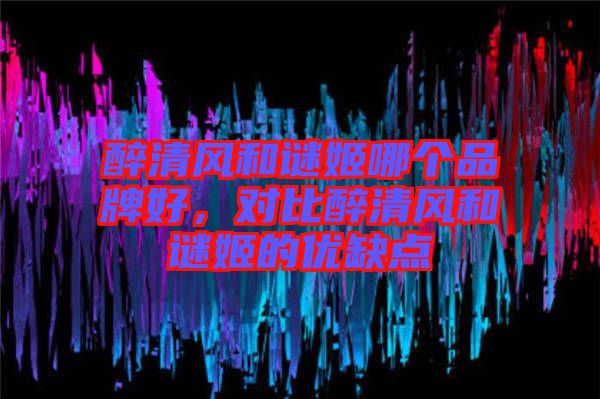 醉清風和謎姬哪個品牌好，對比醉清風和謎姬的優(yōu)缺點