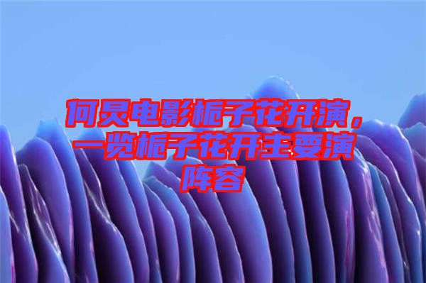 何炅電影梔子花開演，一覽梔子花開主要演陣容