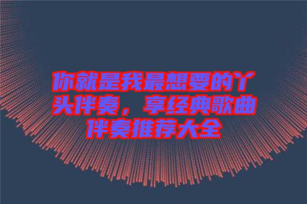 你就是我最想要的丫頭伴奏，享經(jīng)典歌曲伴奏推薦大全