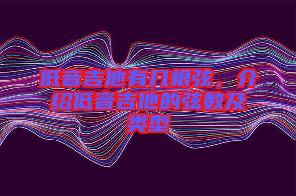 低音吉他有幾根弦，介紹低音吉他的弦數(shù)及類型