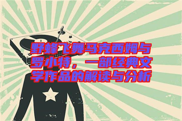 野蜂飛舞馬克西姆與羅小特，一部經(jīng)典文學(xué)作品的解讀與分析
