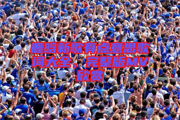 鹿晗新歌有點(diǎn)意思歌詞大全，完整版MV欣賞