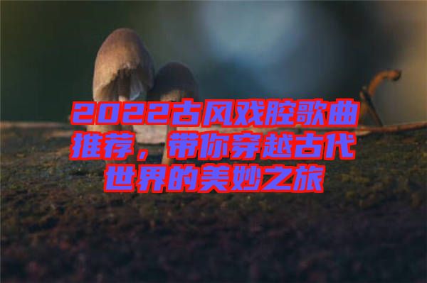 2022古風(fēng)戲腔歌曲推薦，帶你穿越古代世界的美妙之旅
